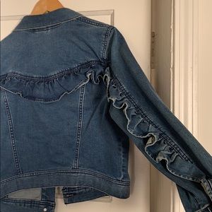 H & M Ruffle Denim Jacket
